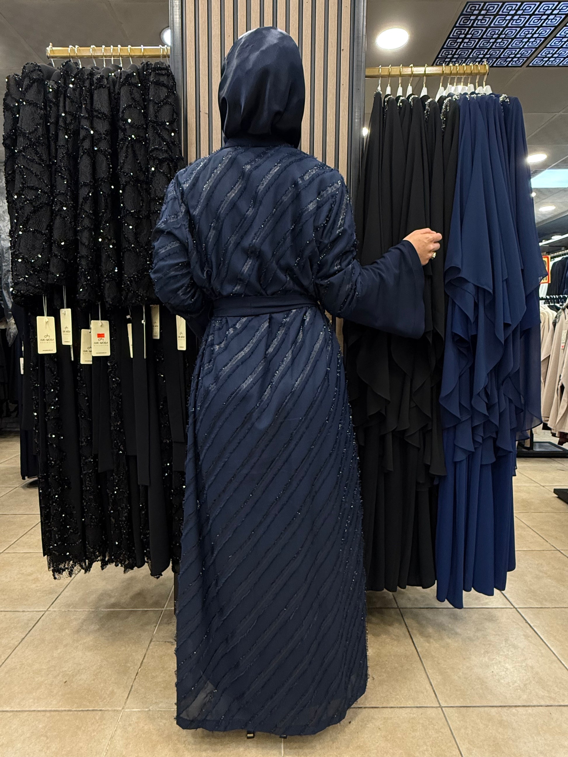 PERİ 2118 ŞİFON ABAYA TAKIM — Lacivert [stokoz:ZhsGnKHIaC0o8UIbRg2z%3ALacivert%3A2%3A18hstx1]