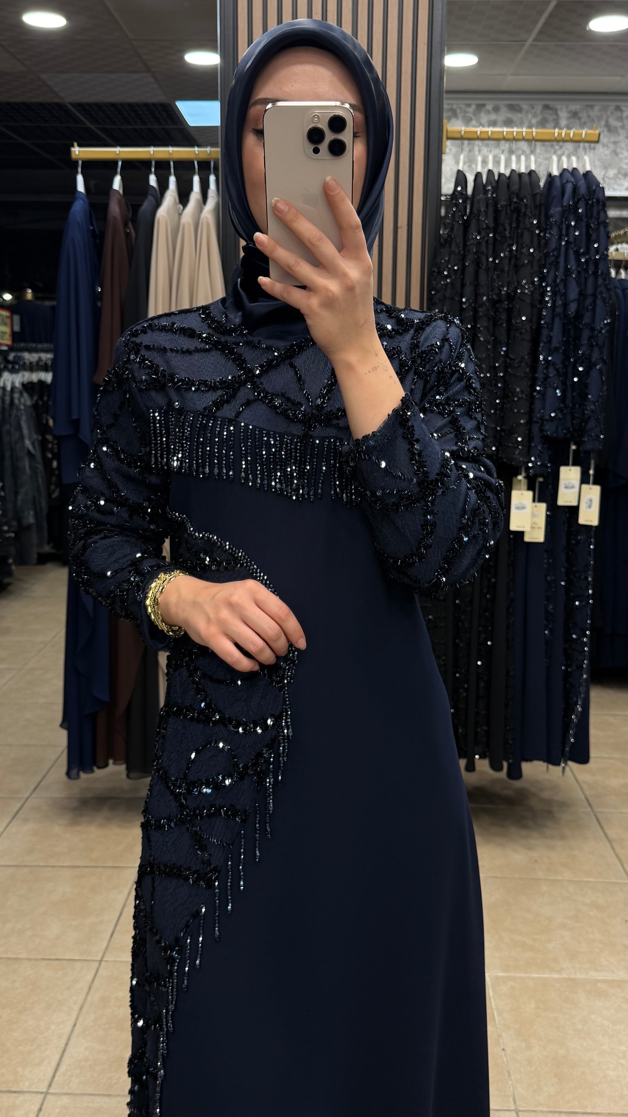 NEVA 3368 ELBİSE — Lacivert [stokoz:sufiYLlLvboafXQK4k2D%3ALacivert%3A1%3A106mr6h]