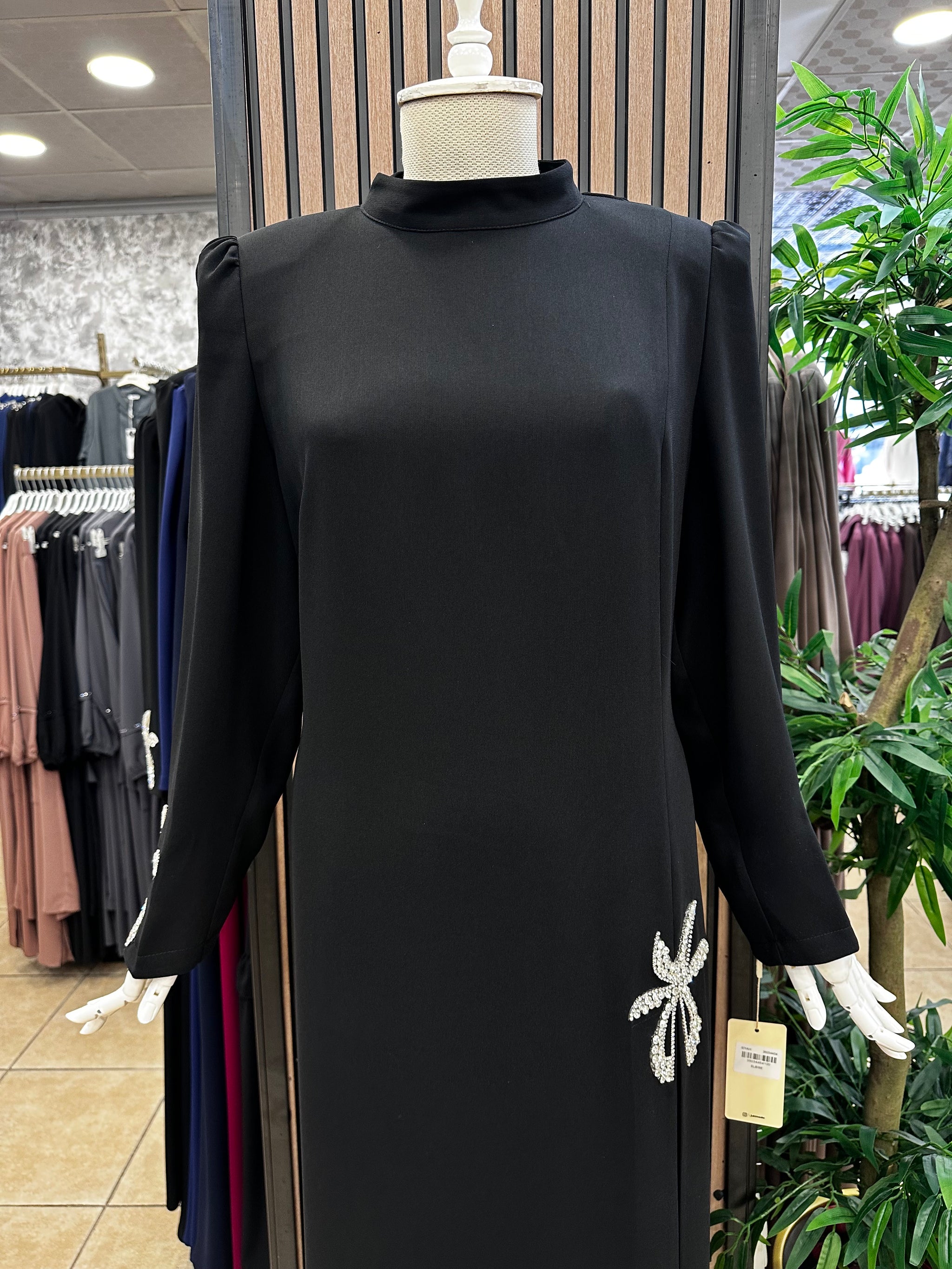 NEVA 3503 PAPATYA ELBİSE — Siyah [stokoz:SrtLMJzVVbx2fy2hZ9OX%3ASiyah%3A1%3A6idvqb]