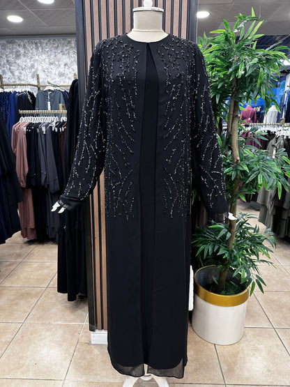 NİHAL 7530 ABAYA TAKIM — Siyah [stokoz:RbIGsQ6xt4lHPdKyX9p3%3ASiyah%3A0%3A1303o82]