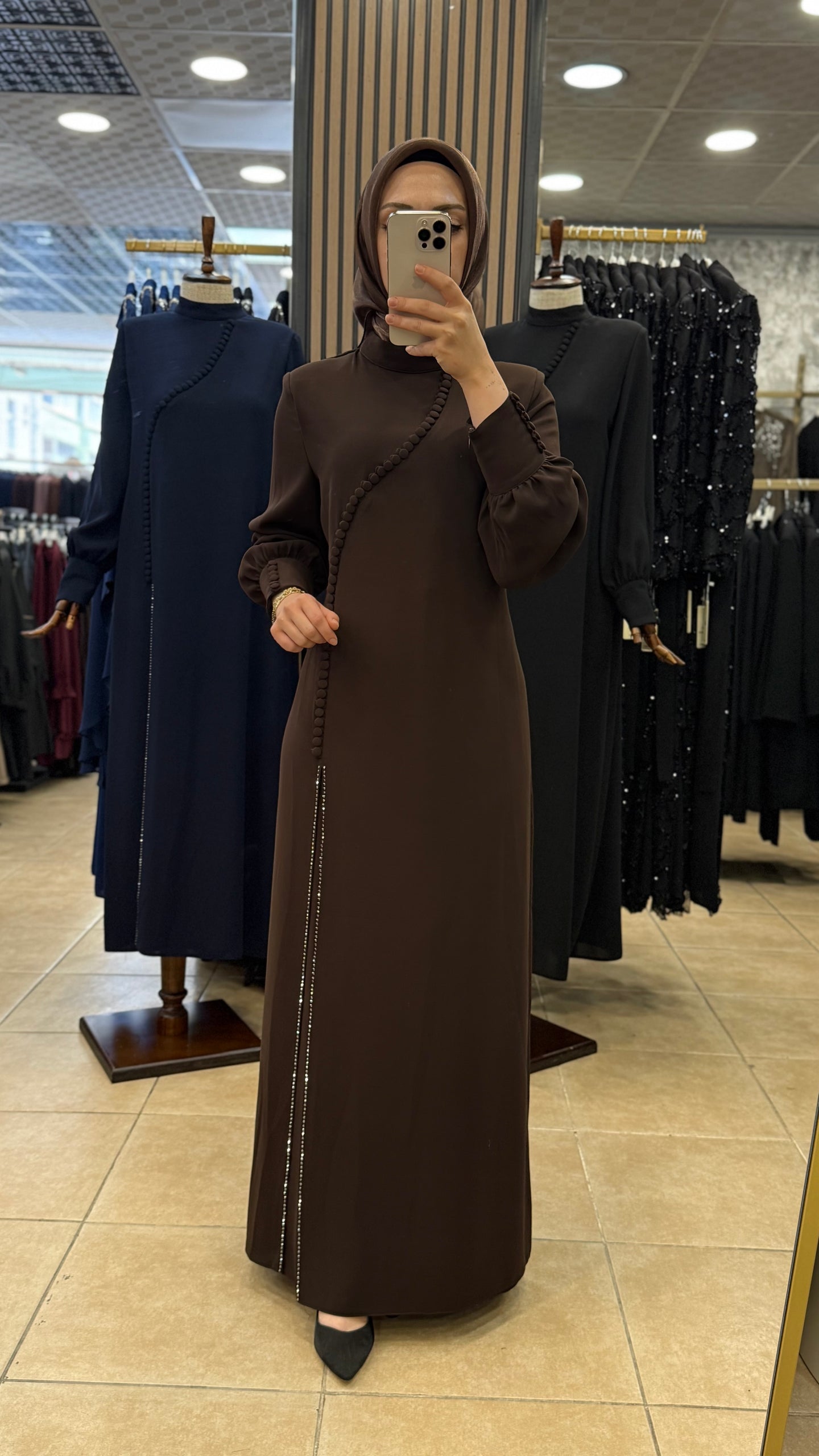 JUKİ 3543 DÜĞME DETAYLI ELBİSE
