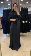 CLEMENCE 5424 İPEK KUPRA ELBİSE