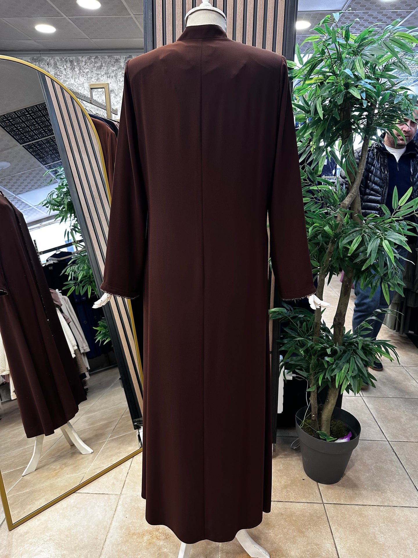 BEYZA 7633 STONE EMBELLISHED ABAYA