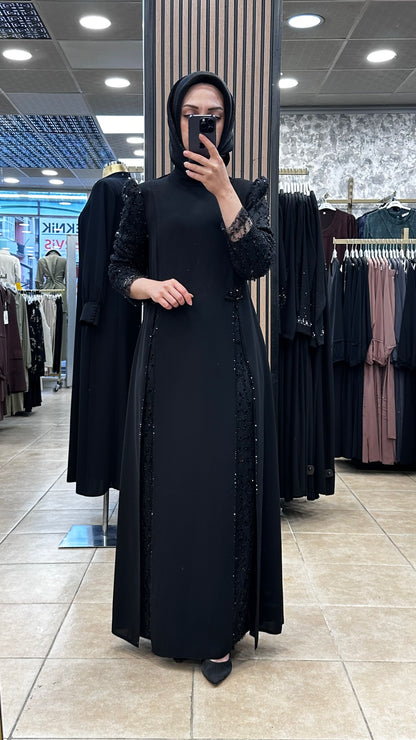 NEVA 5906 ELBİSE — Siyah [stokoz:Yc8V1gwzuAJ1iRxWE20e%3ASiyah%3A2%3A1lugogs]