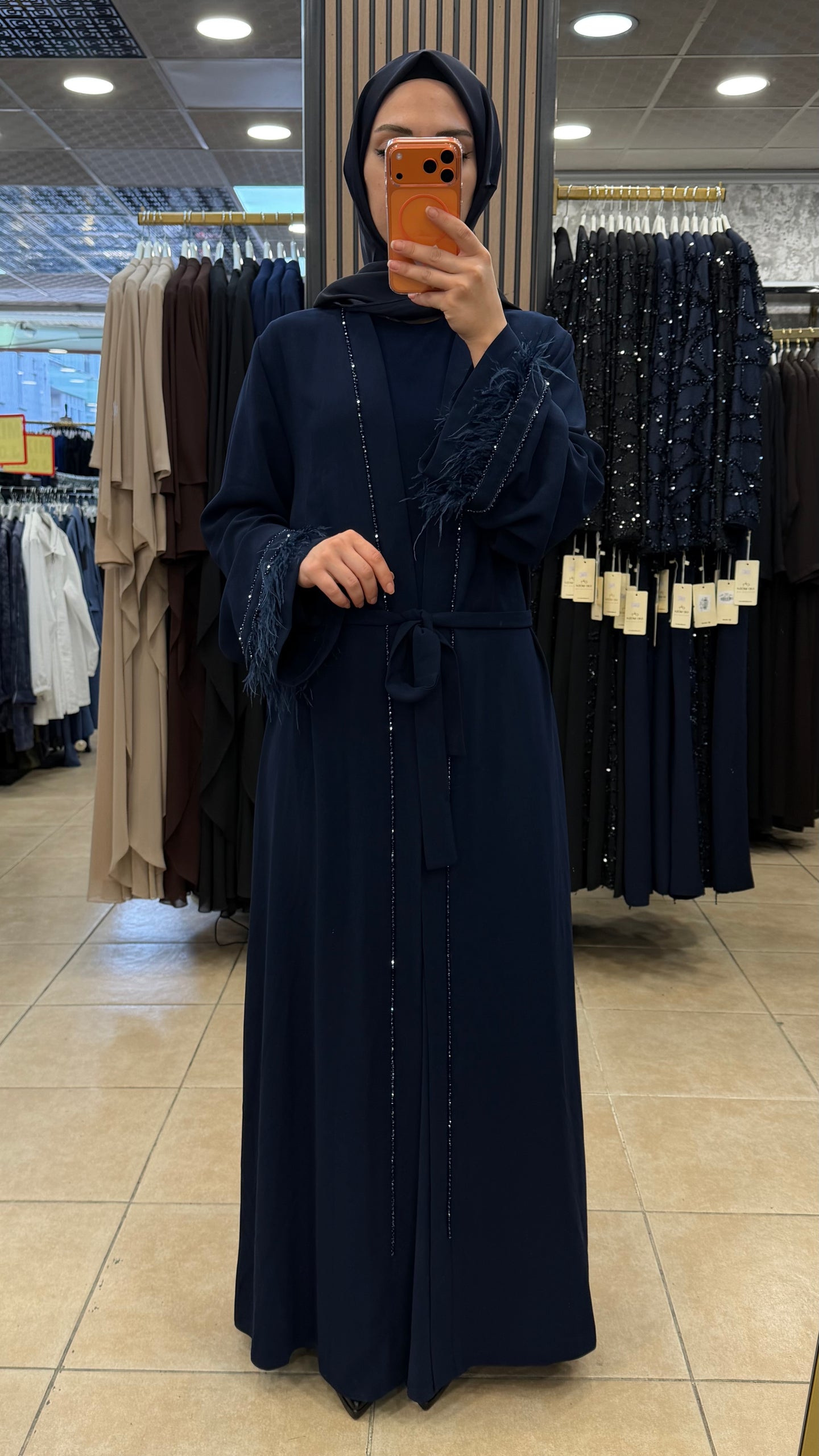 BEYZA 1811 TÜYLÜ ABAYA TAKIMI