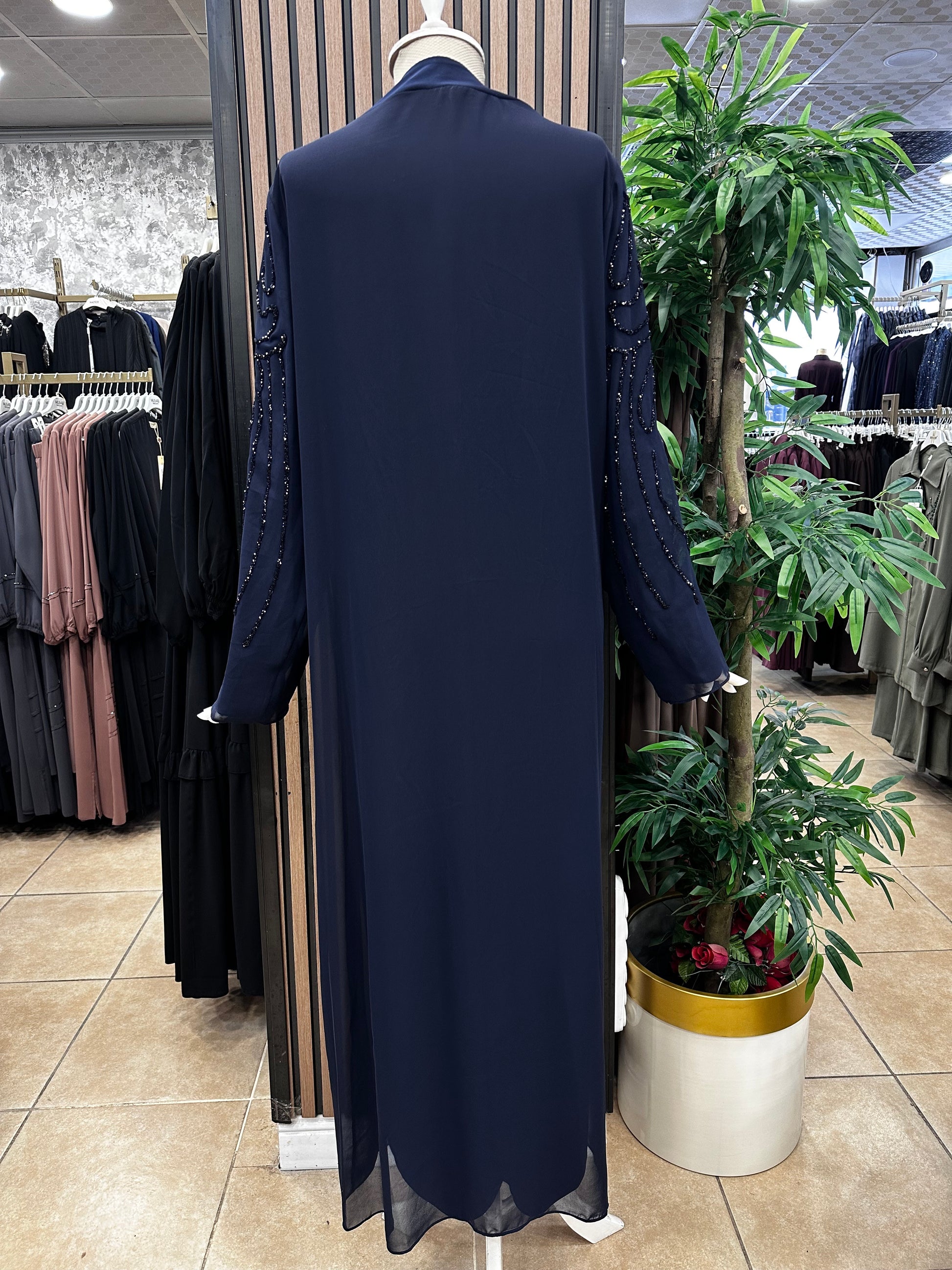 NİHAL 7509 ABAYA TAKIM — Lacivert [stokoz:Qrfj0djqzrOSs1SIbFop%3ALacivert%3A2%3A12bcpph]