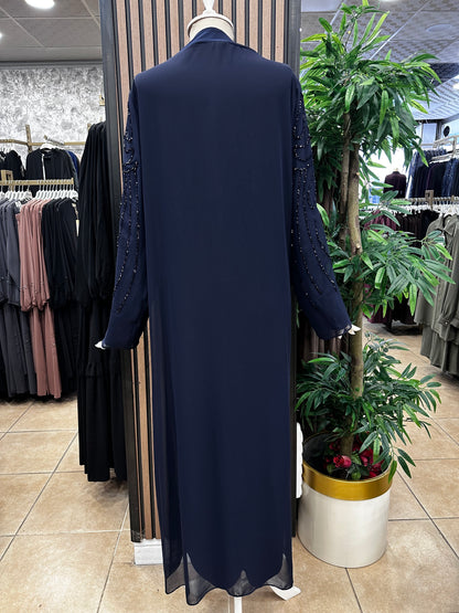 NİHAL 7509 ABAYA TAKIM — Lacivert [stokoz:Qrfj0djqzrOSs1SIbFop%3ALacivert%3A2%3A12bcpph]