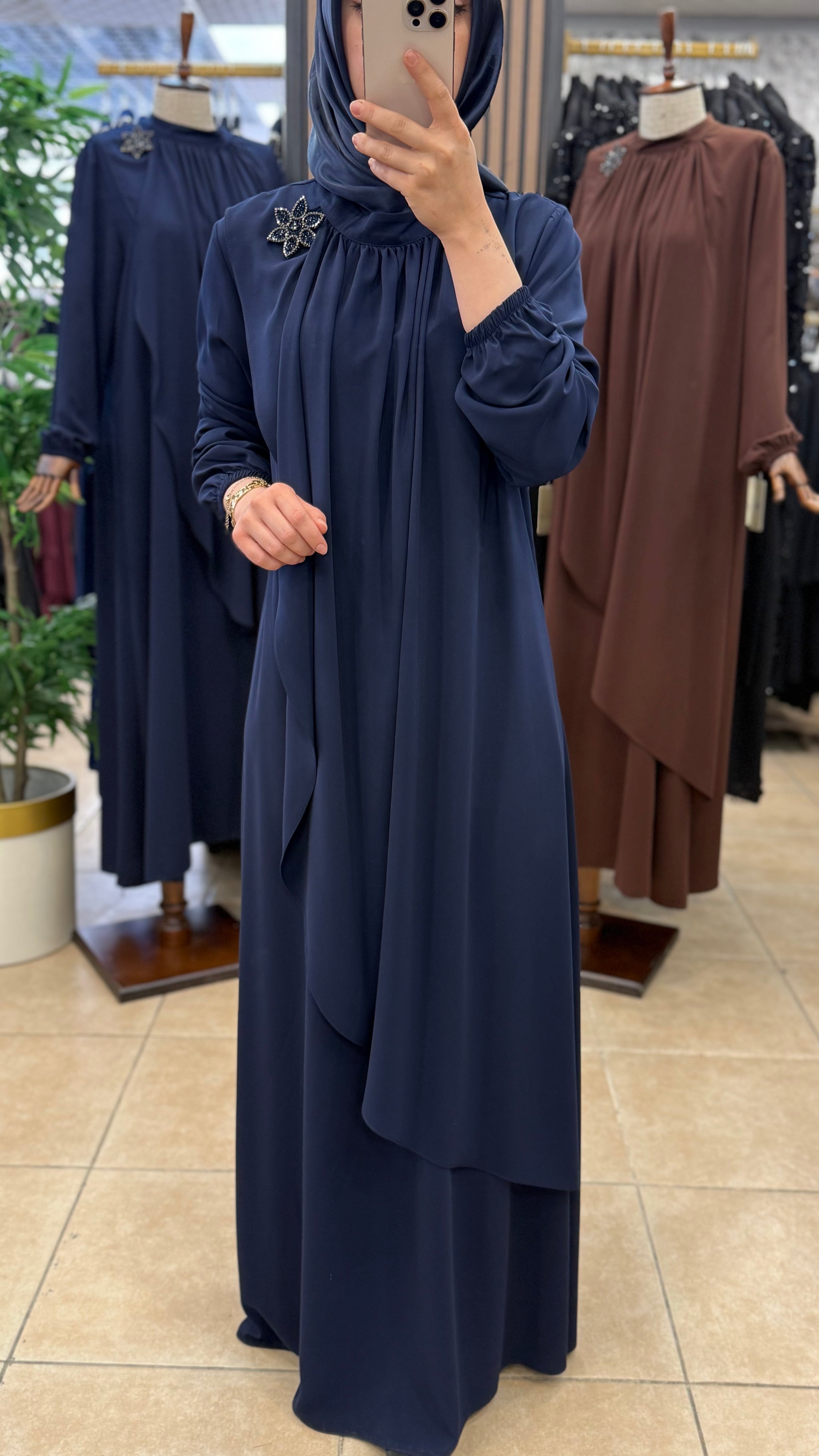 BEYZA 8622 ELBİSE — Lacivert [stokoz:Cx29P5CkuIMFKusUC9Am%3ALacivert%3A1%3Aqx36s3]