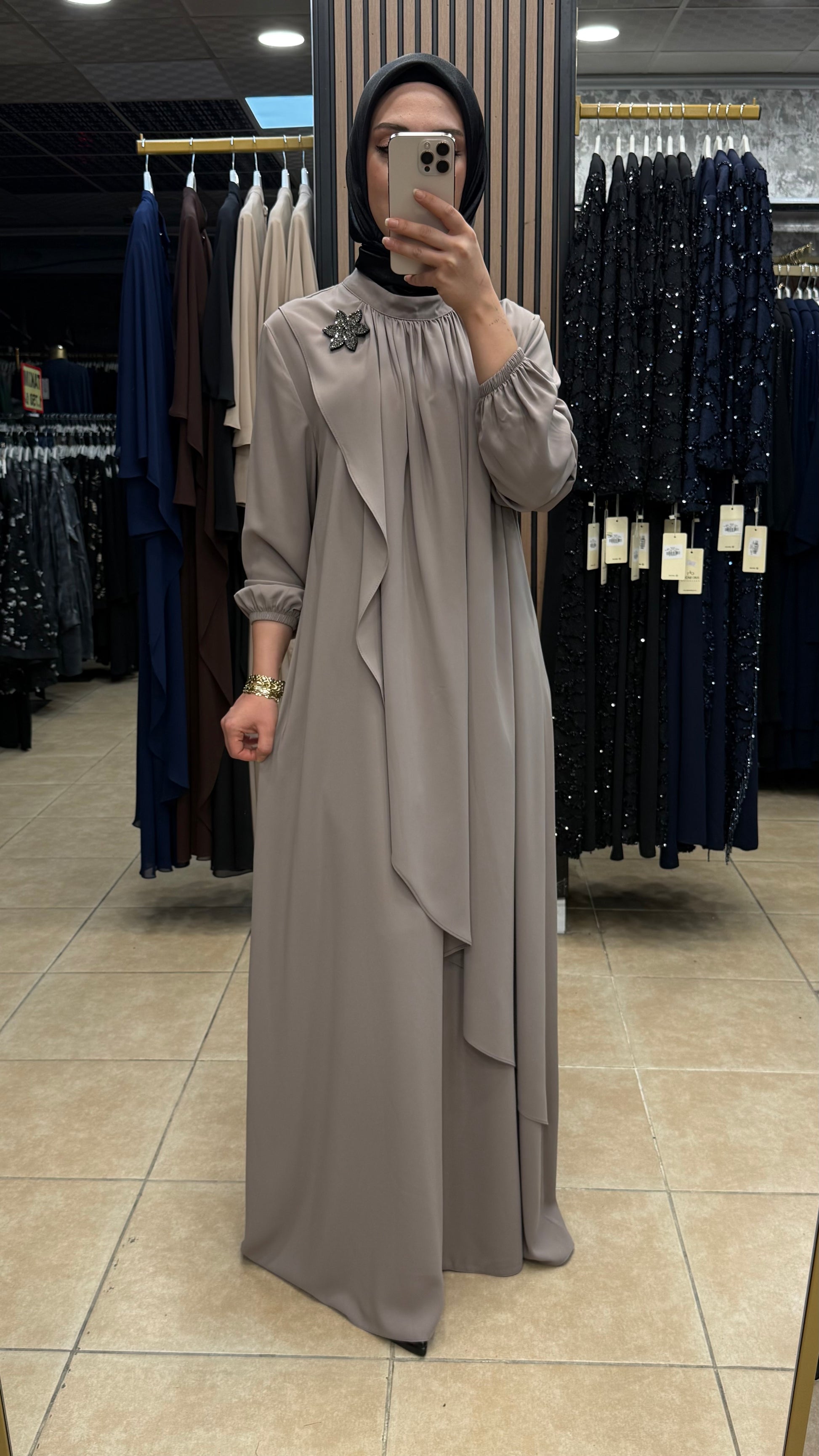 BEYZA 8622 ELBİSE — Ekru [stokoz:Cx29P5CkuIMFKusUC9Am%3AEkru%3A0%3Anf6kcu]