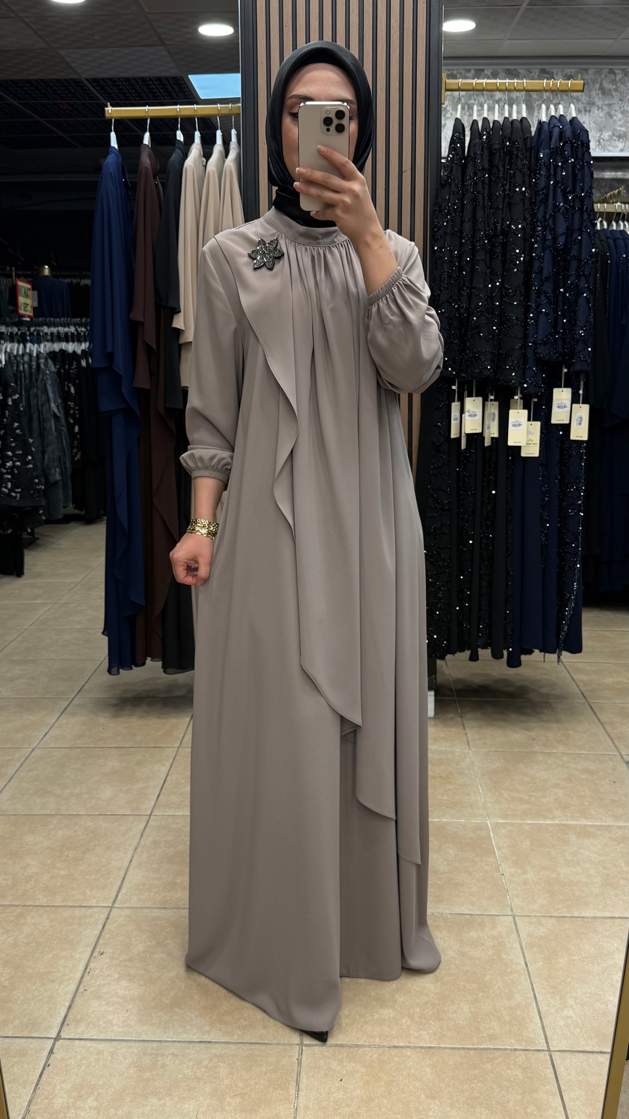 BEYZA 8622 ELBİSE — Ekru [stokoz:Cx29P5CkuIMFKusUC9Am%3AEkru%3A0%3Anf6kcu]
