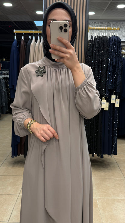 BEYZA 8622 ELBİSE — Ekru [stokoz:Cx29P5CkuIMFKusUC9Am%3AEkru%3A1%3A3nkcdi]
