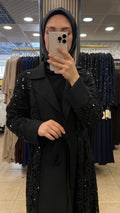 KEVSER 3183 GÜPÜR İKİLİ ABAYA TAKIM