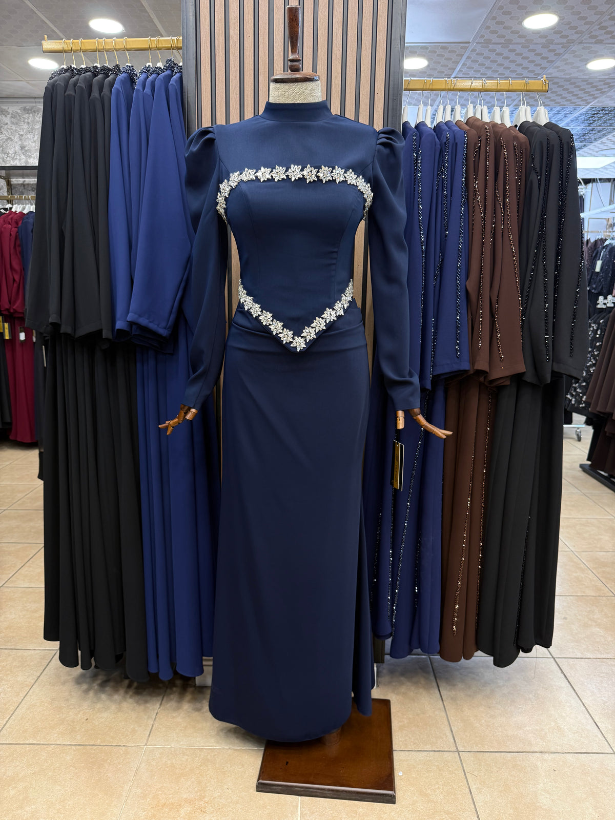 NURSELİ 1153 KORSELİ ABİYE — Lacivert [stokoz:8agWT2nINuSh1ks1zOay%3ALacivert%3A0%3A1vomdj8]