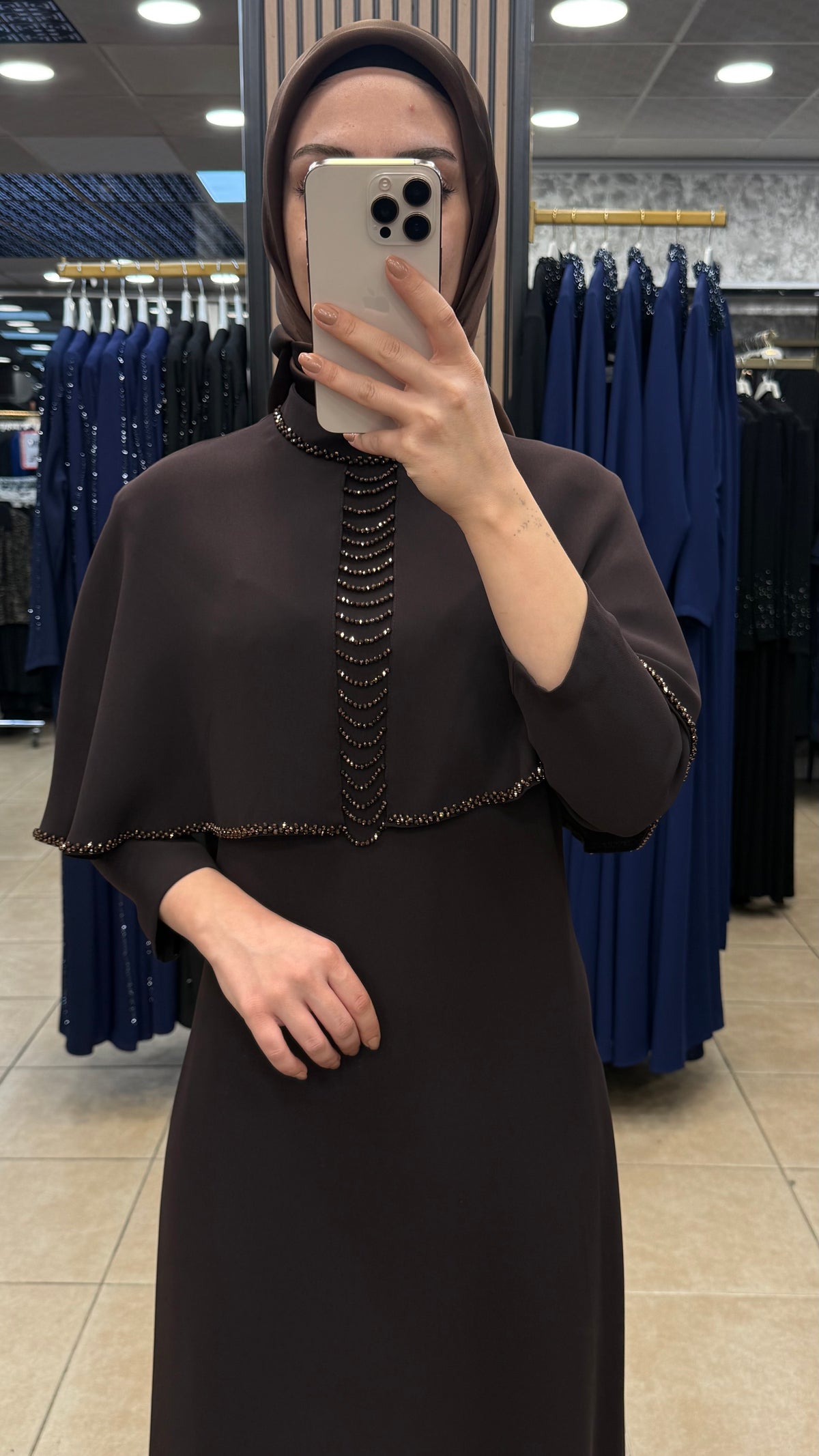 NEVA 1143 ELBİSE — Kahverengi