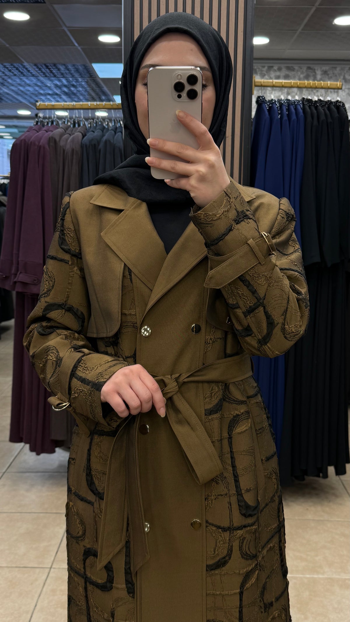 DUA MİS 5104 JAKAR TRENÇ — Taba [stokoz:IdoKv87p4BucwEh2Yekt%3ATaba%3A1%3Agv26aw]