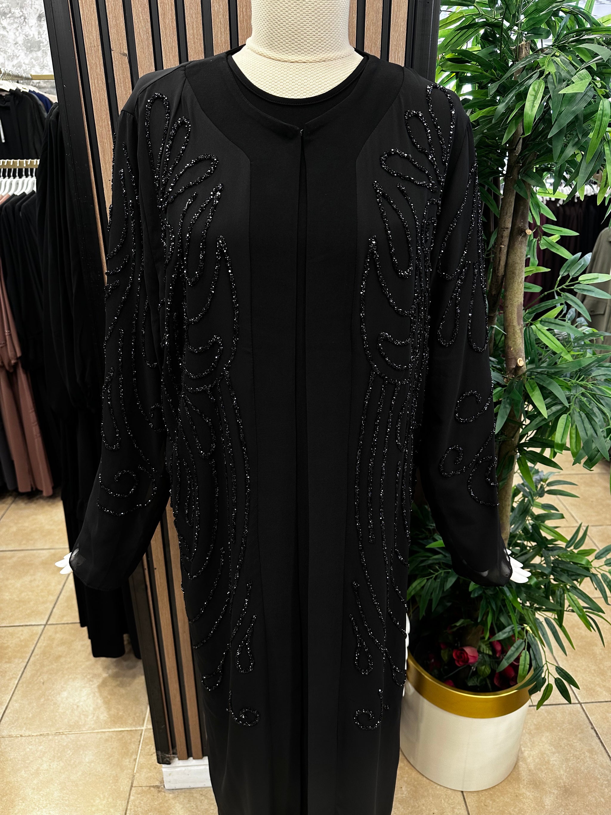 NİHAL 7509 ABAYA TAKIM — Siyah [stokoz:Qrfj0djqzrOSs1SIbFop%3ASiyah%3A1%3A9d5g3o]