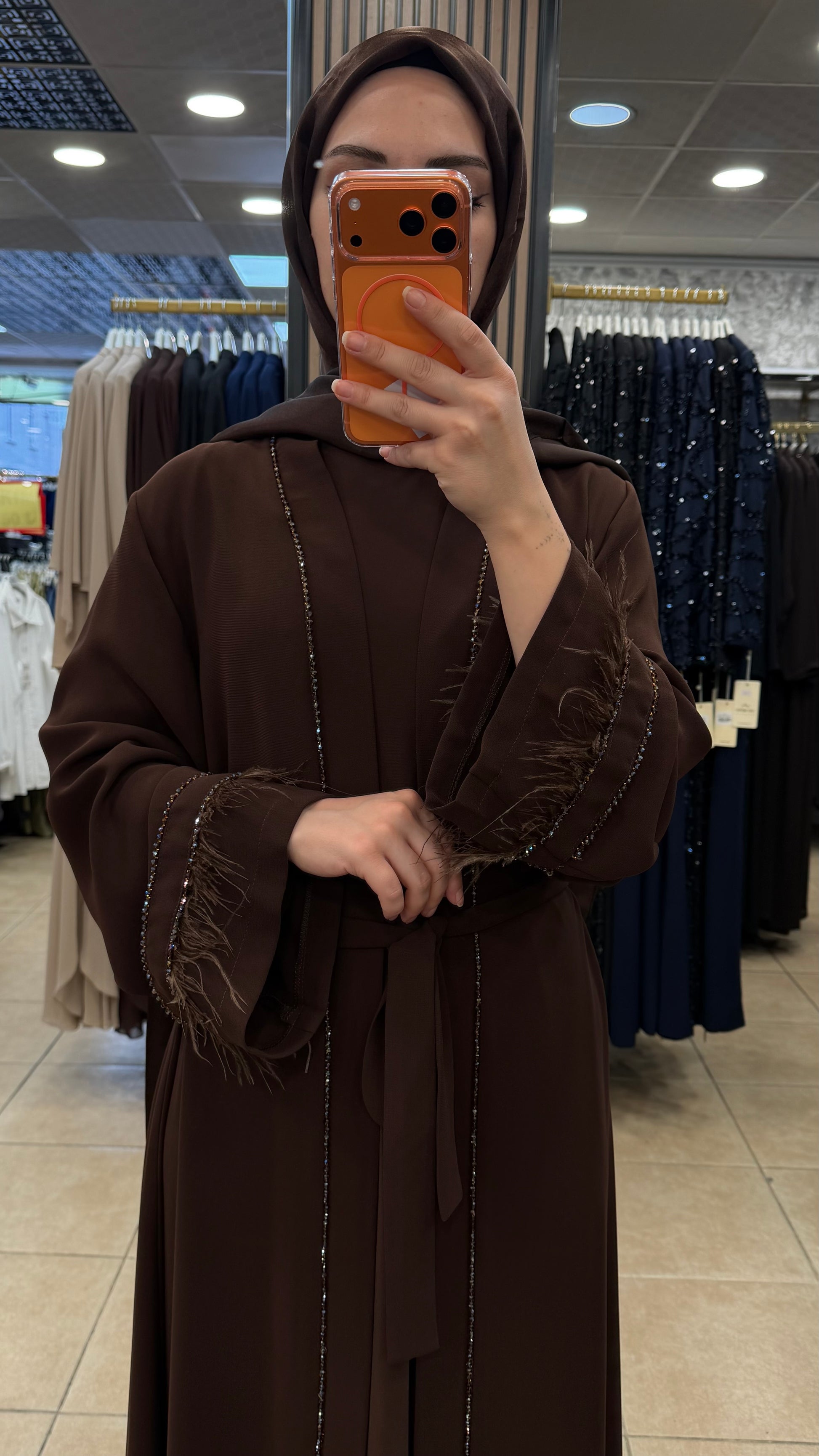 BEYZA 1811 TÜYLÜ ABAYA TAKIMI — Kahverengi [stokoz:hKFaTYRSGNT6lRqVD8KW%3AKahverengi%3A1%3A3rg1j5]