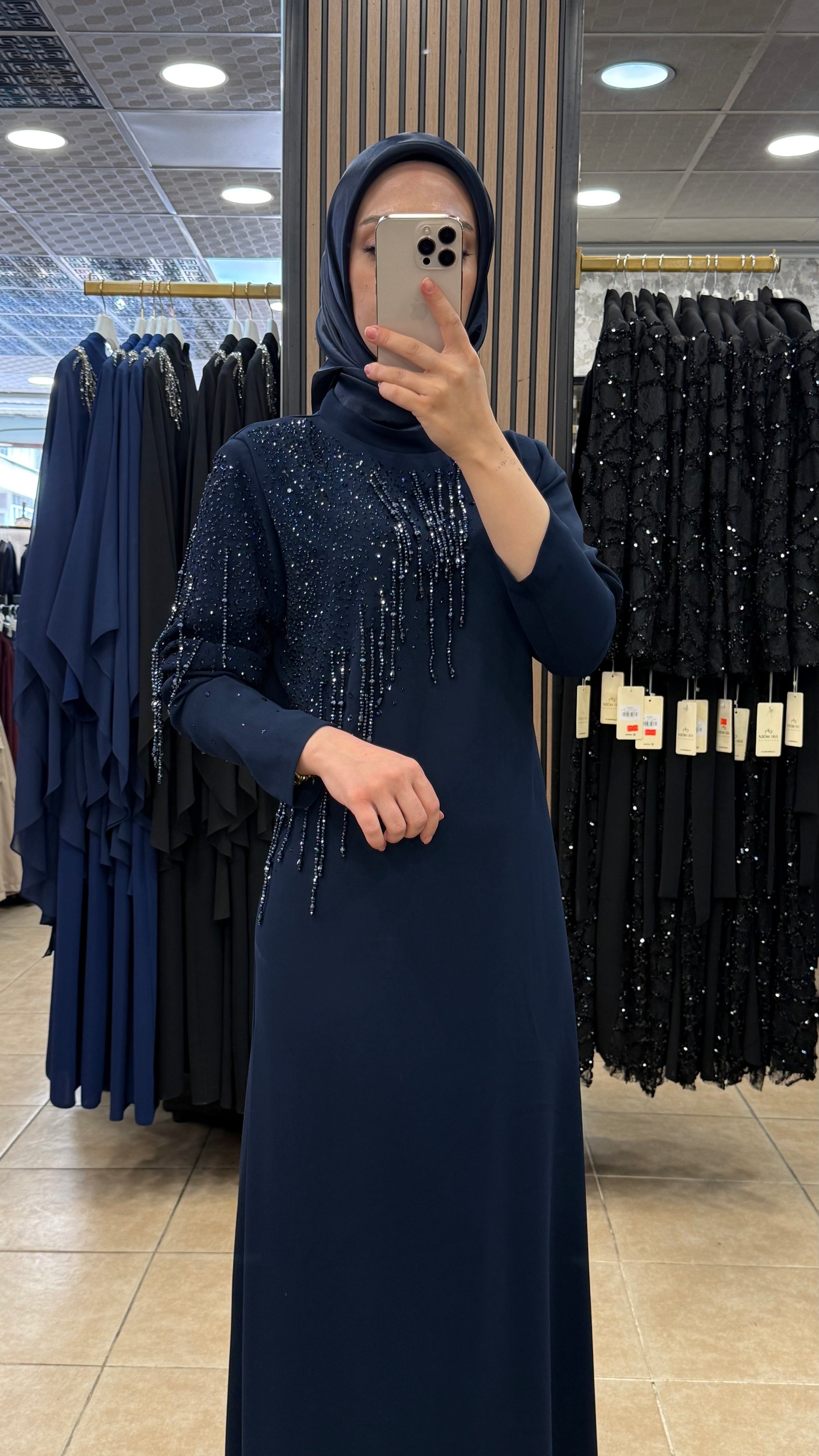 JUKİ 3578 BONCUKLU ABİYE — Lacivert [stokoz:ybBKthpijREiRWemfbyk%3ALacivert%3A1%3A1nboapf]