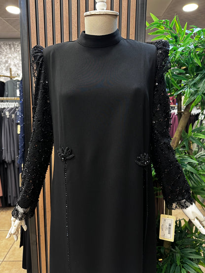 Juki Payet Elbise — Siyah [stokoz:Yc8V1gwzuAJ1iRxWE20e%3ASiyah%3A1%3A4tcu9r]
