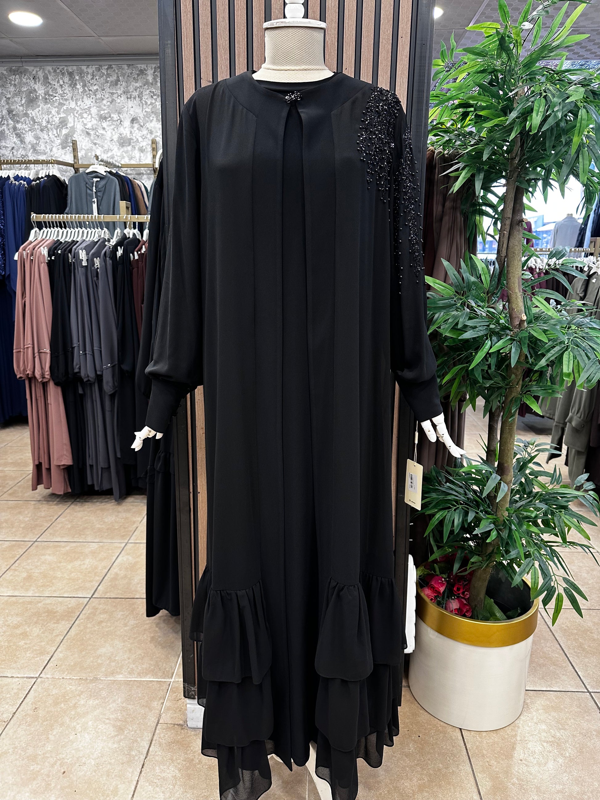 Juki Abaya Takım - Siyah