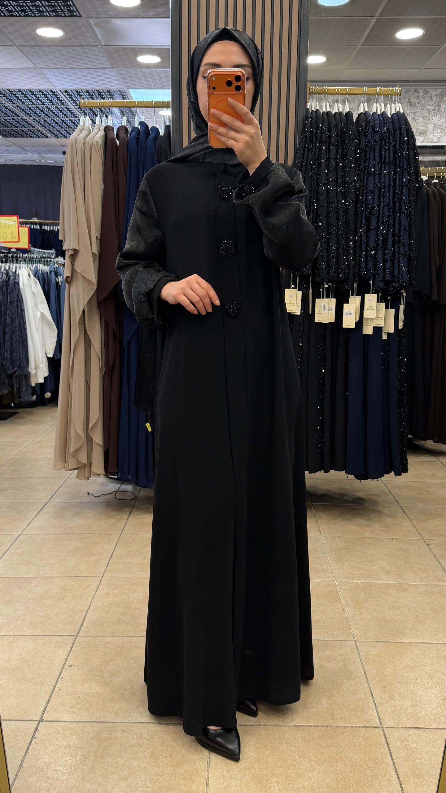 BEYZA 4253 TAFTA DETAY BROŞLU ELBİSE